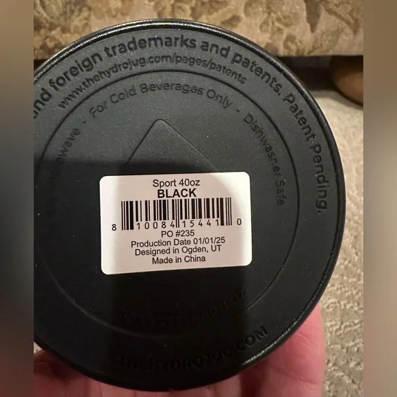 HydroJug Black Sport Bottle - Picture 5 of 7